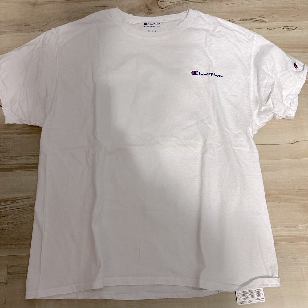 Large Chanpion White Short Sleeve